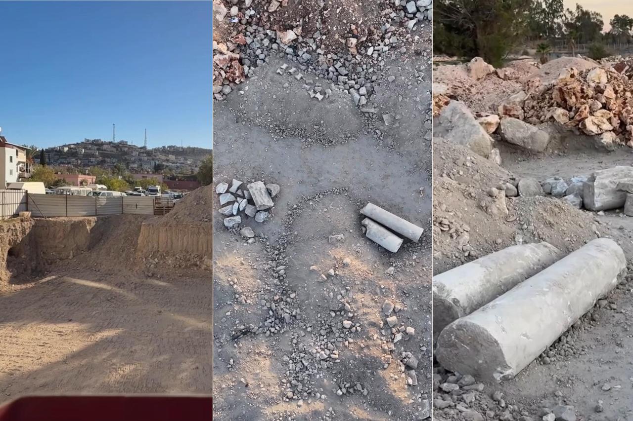 Construction in Türkiye's Silifke exposes unlawful digging, damaging Roman, Byzantine, Ottoman remains