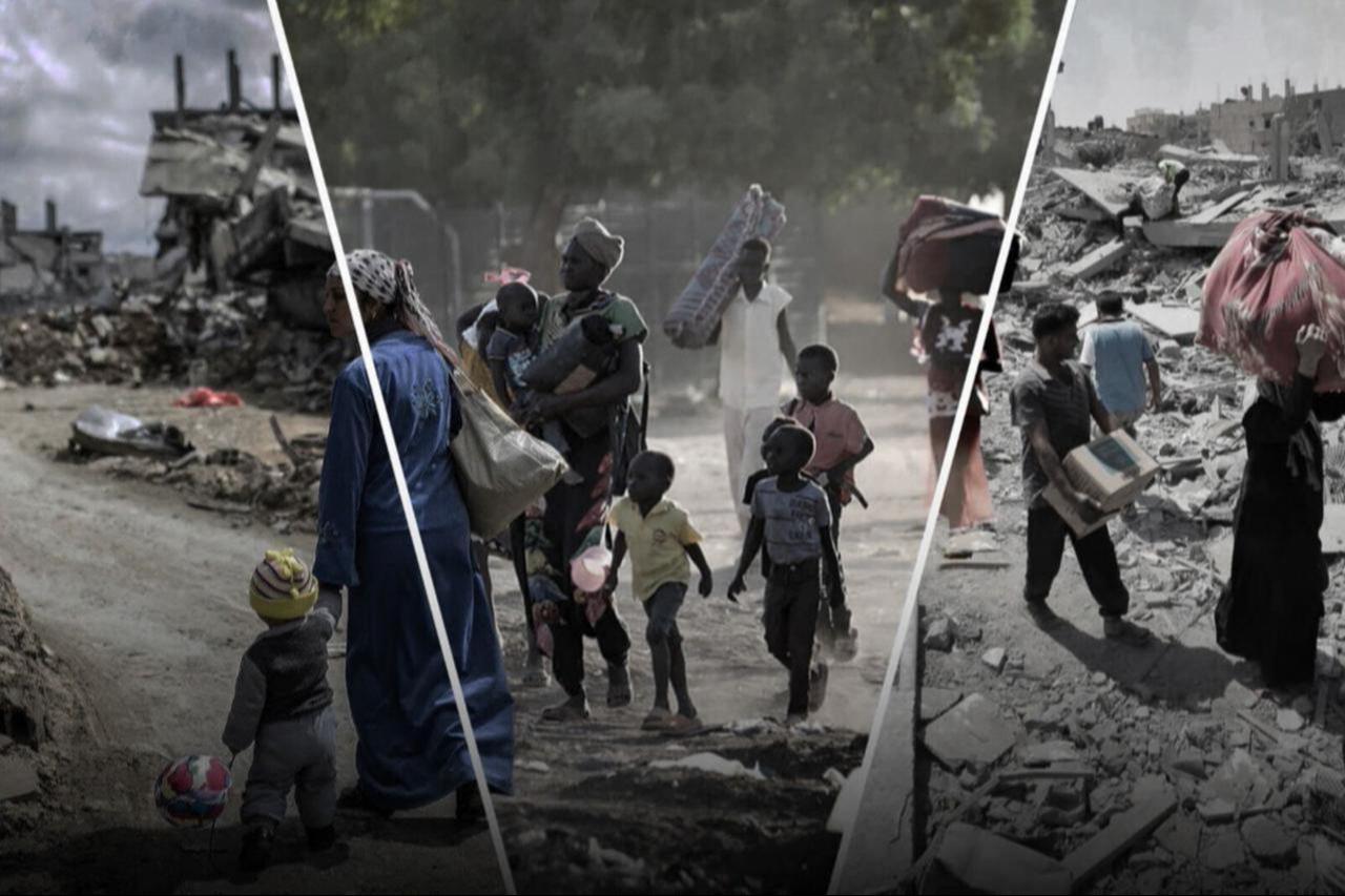 The archives from various conflicts around the world than those of Gaza and Sudan. (Photo collage prepared by Türkiye Today design team)