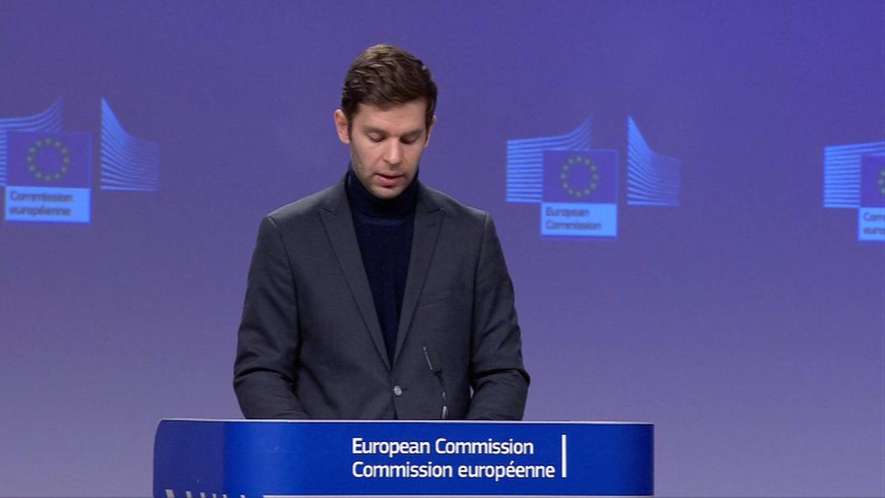 On the image is Balazs Ujvari, a spokesperson for the European Commission. (Photo via LinkedIn)