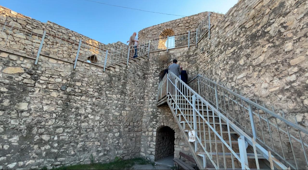 Restored Askeran Fortress, now open to visitors after liberation and restoration. Askeran, Azerbaijan, November 11, 2025. (AA Photo)