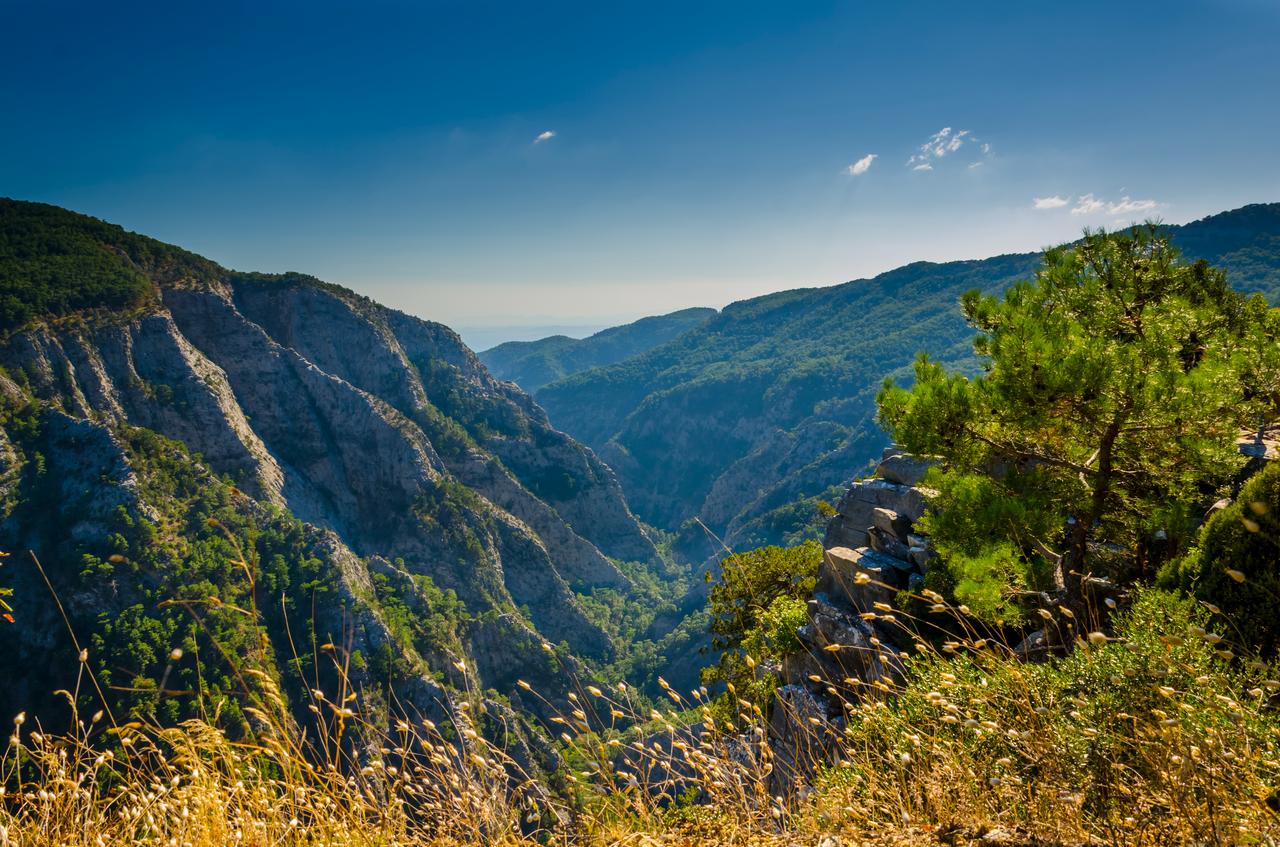 Kaz Dağı Milli Parkı'nın zirvesinden Şahinderesi Kanyonu, Balıkesir, Türkiye. (Wikimedia aracılığıyla fotoğraf)