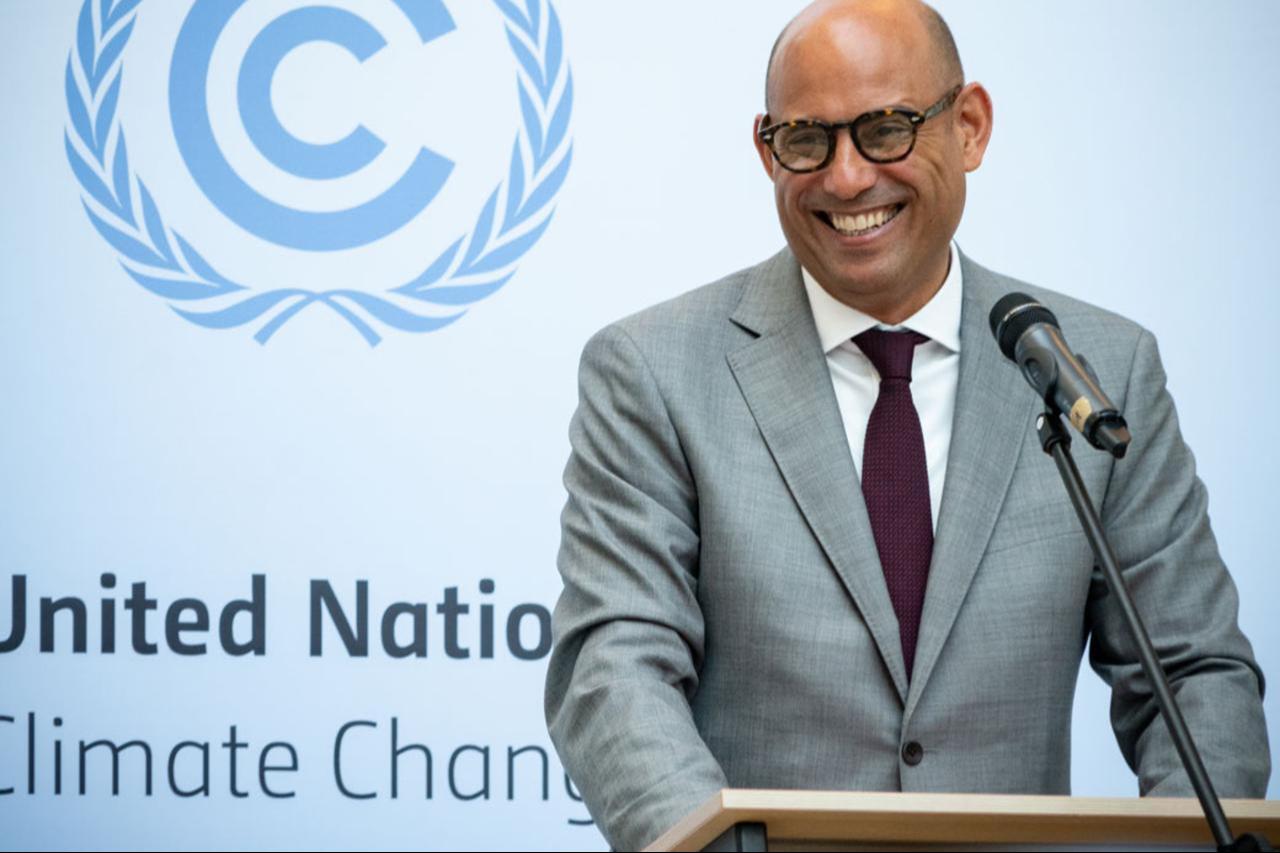 UN climate chief Simon Stiell, accessed on Nov. 9, 2025. (Photo via UNFCCC)