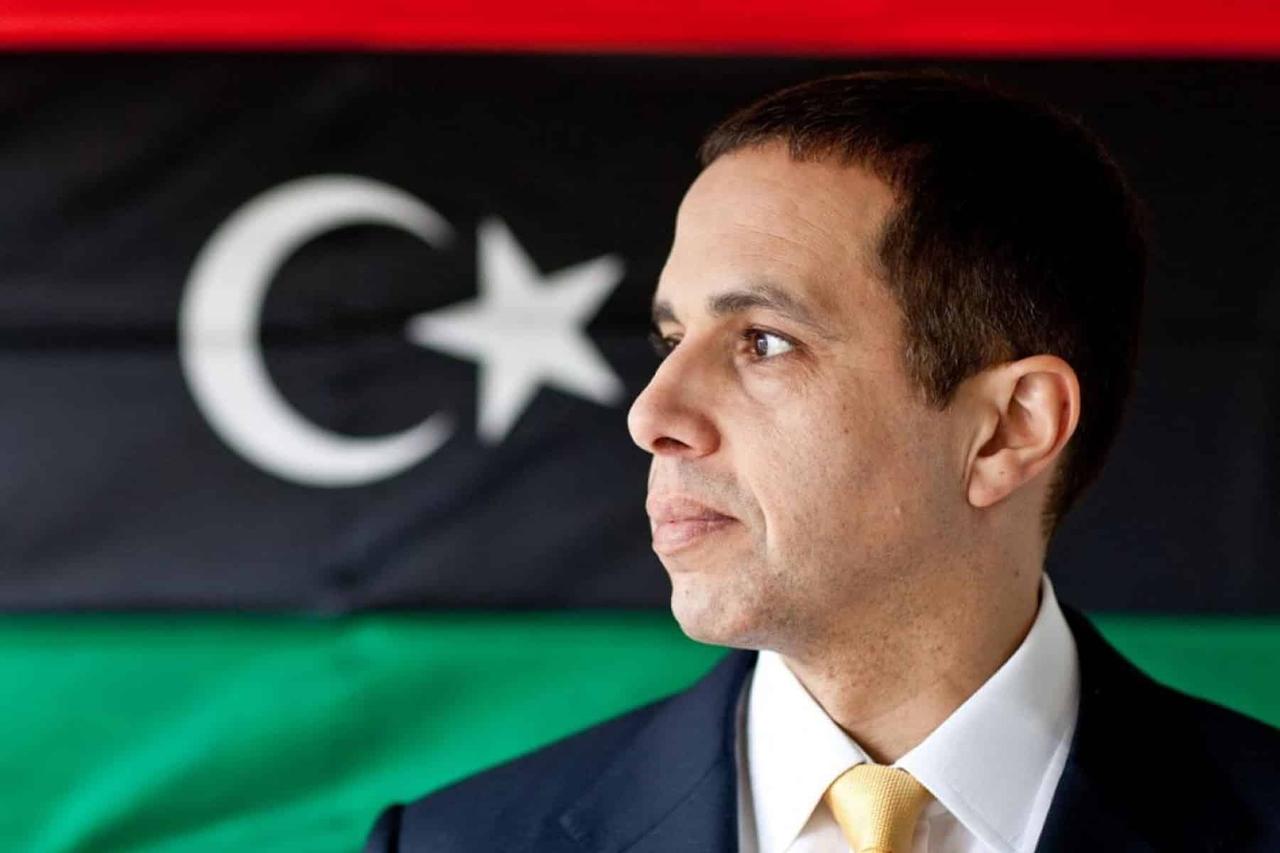 The individual in the image is Mohammed El Senussi (also spelled Mohamed Al-Hassan Al-Rida Al-Senussi), the current claimant to the throne of Libya and the grandson of the last king's brother.