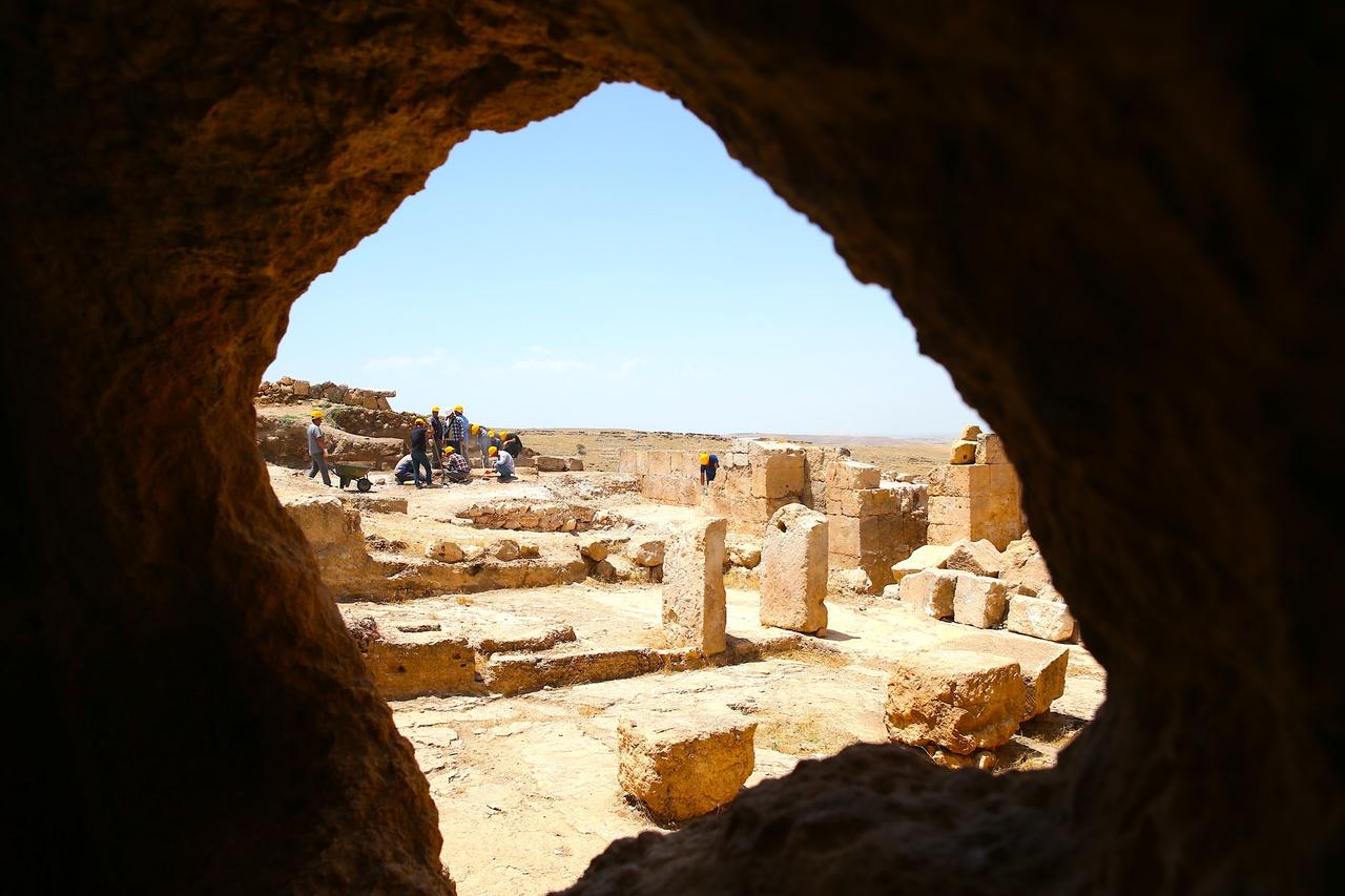 The area where participants of secret rituals were housed at the Mithras Temple, in Diyarbakir, Türkiye, July 5, 2024 (AA Photo)