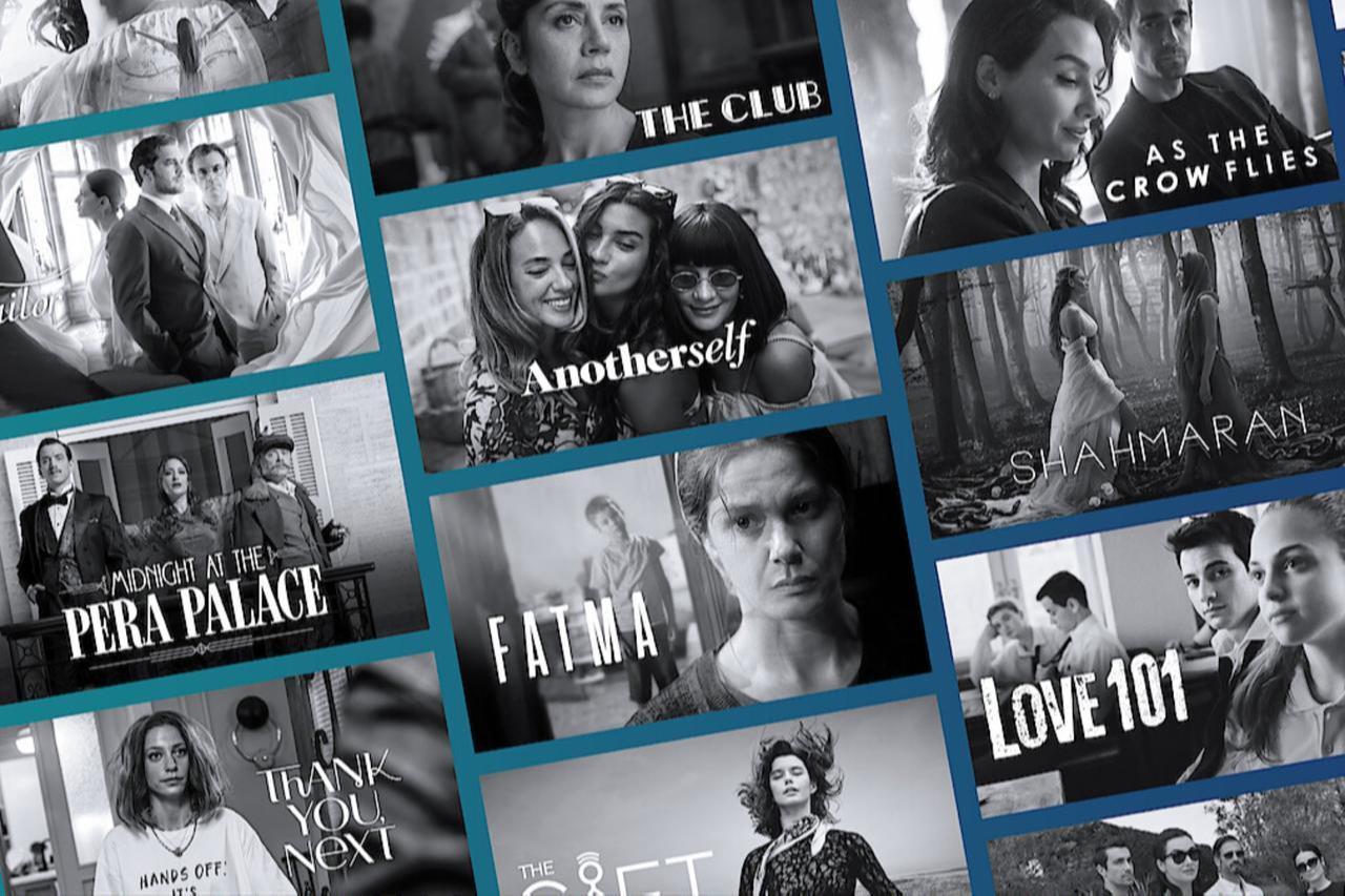 A collage of cover images from several Turkish TV series. (Photo via Netflix)