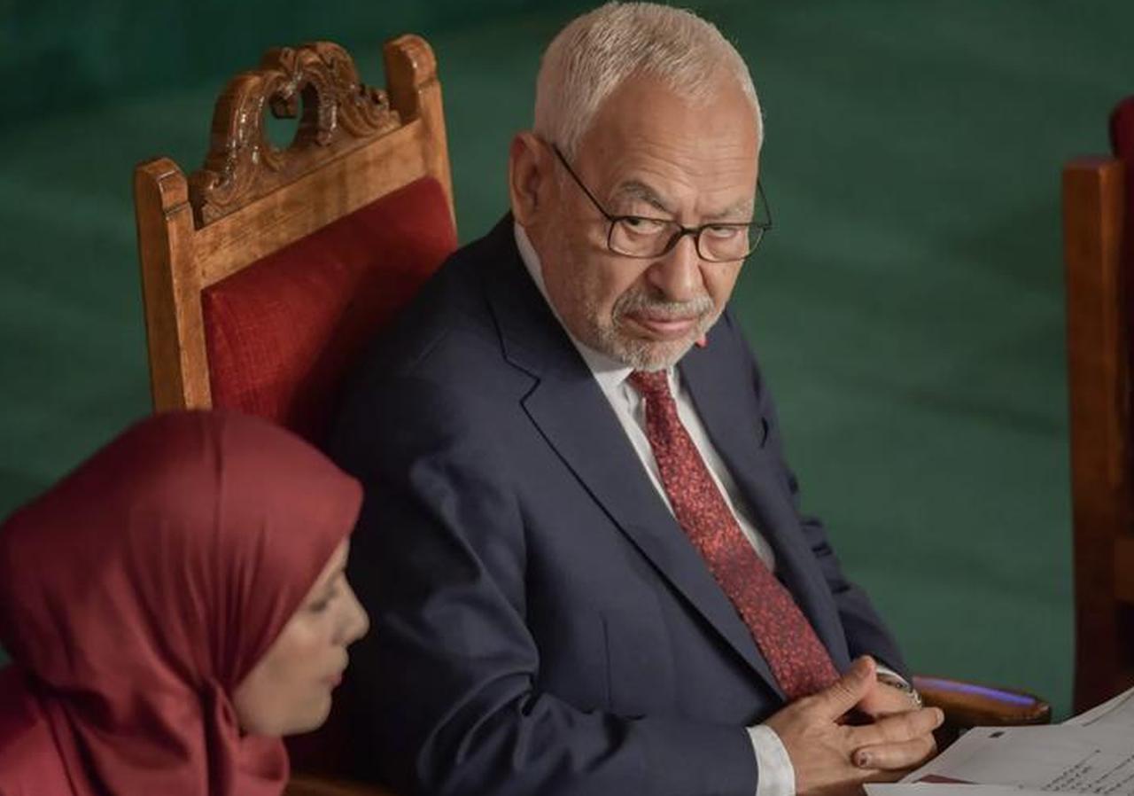 Rached Ghannouchi, leader of Tunisia's Ennahda movement party, following a foreign media campaign questioning the sources of his incomes (AFP)