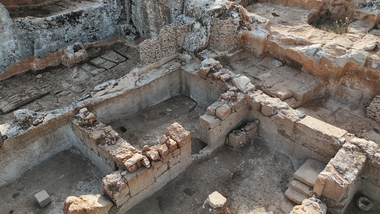 The layout of interconnected rooms becomes clearer as excavations progress in ancient city of Perre, Adiyaman, Türkiye, Nov. 17, 2025. (AA Photo)