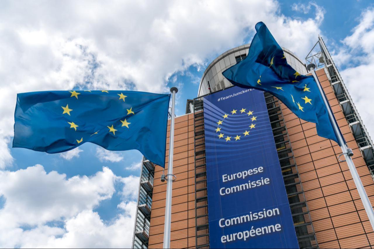European Union flags wave in front of the Berlaymont building, headquarters of the European Commission, in Brussels, Belgium, July 1, 2019. (Adobe Stock Photo)