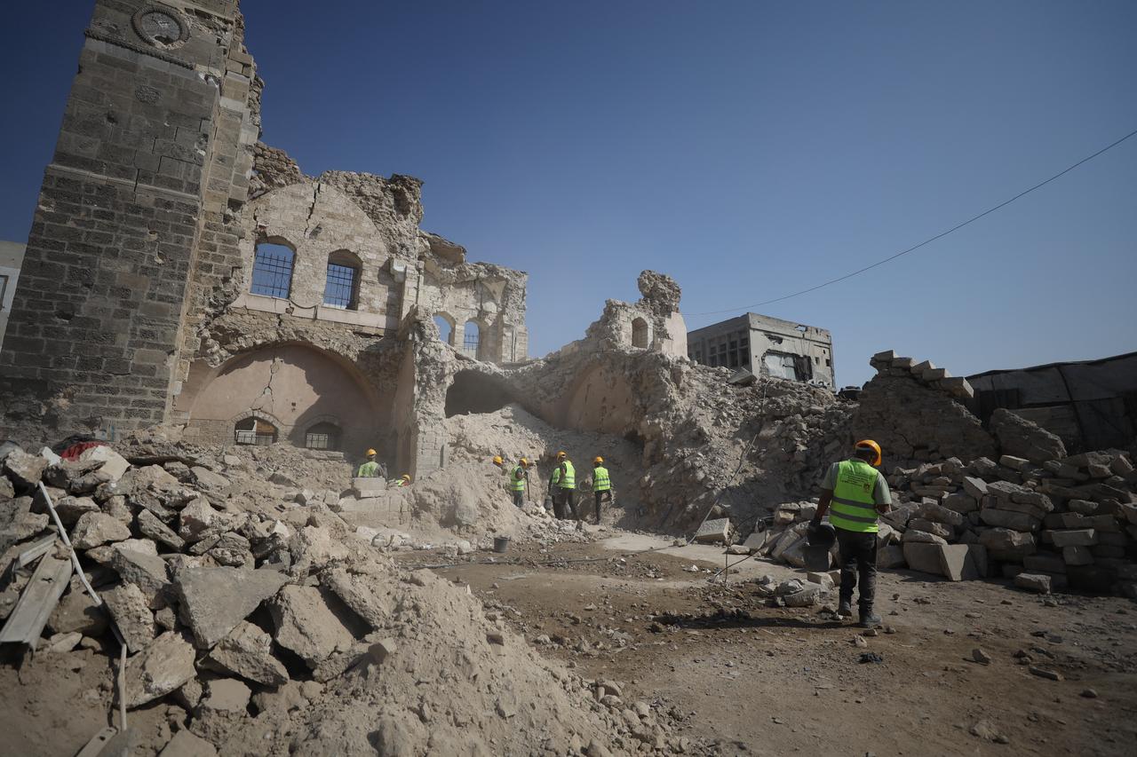 Gaza’s Pasha Palace restoration begins after Israeli attack damage and looting claims