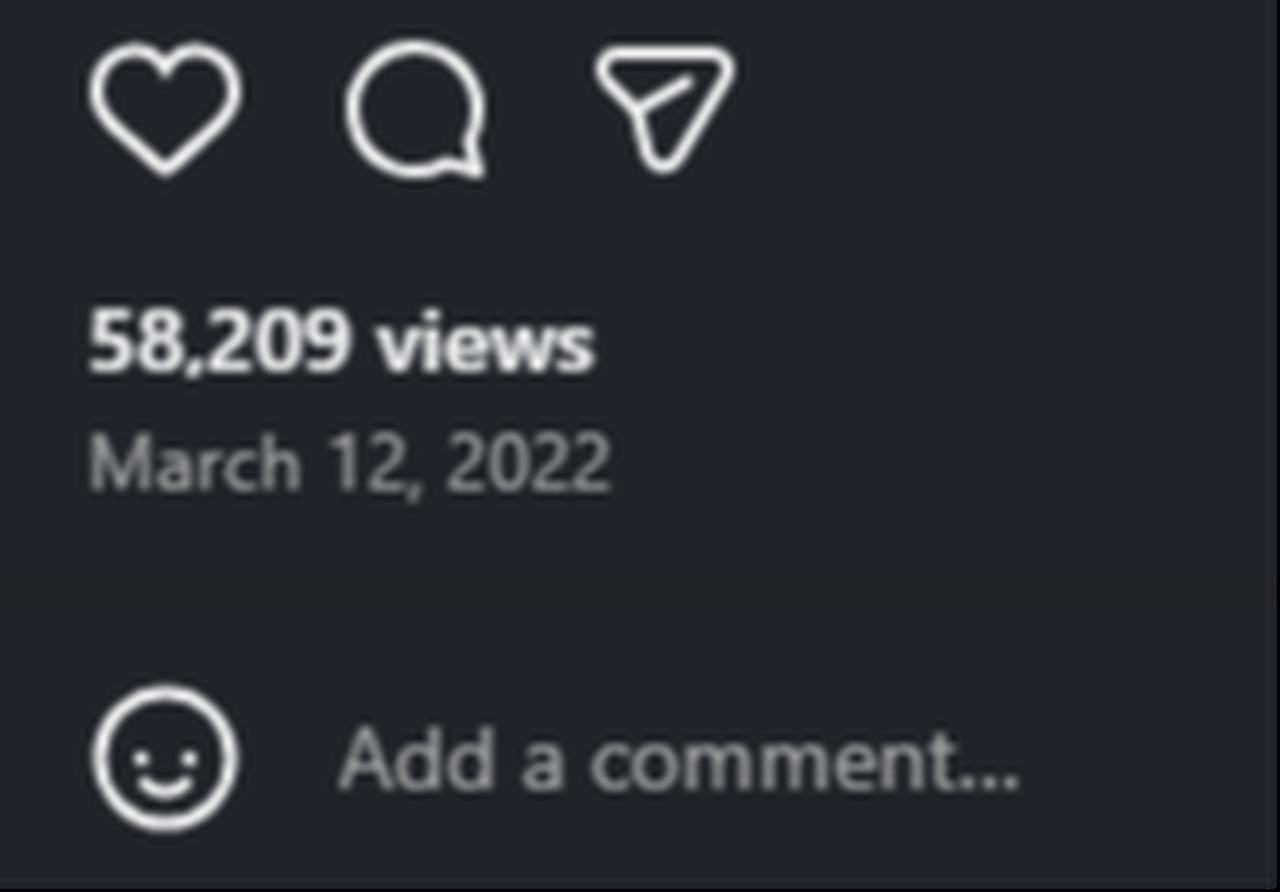 Close-up showing the last Hermitage Museum Instagram video, viewed more than 58,000 times and dated March 12, 2022. (Photo via Instagram/hermitage_museum)