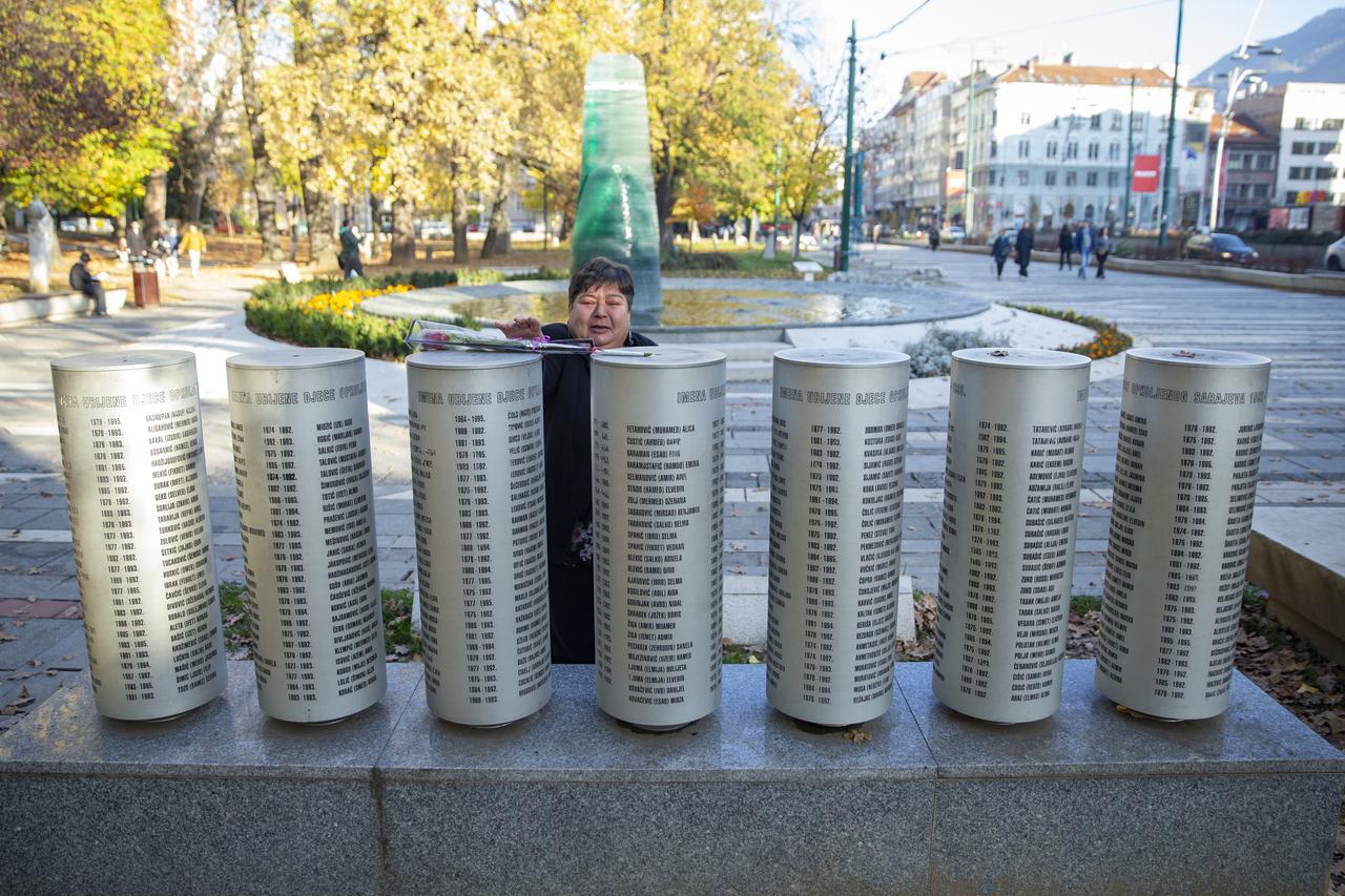 Fatima Popovac, whose six-year-old son Adnan was shot and killed by a sniper during the conflict during the 1992–1995 war, continues to demand answers as she seeks accountability for her child’s death in Sarajevo, Bosnia and Herzegovina on November 14, 2025. (AA Photo)