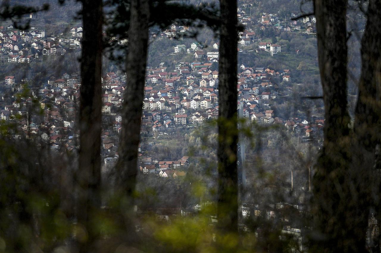 A view of the high places from which snipers fired on people living in Sarajevo, Bosnia and Herzegovina on November 17, 2025. (AA Photo)