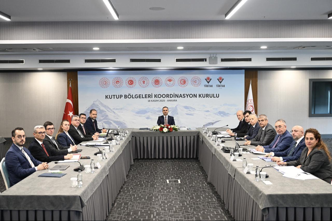 The first meeting of the Polar Regions Coordination Board was held at the Ministry of Industry and Technology under the chairmanship of Minister of Industry and Technology Mehmet Fatih Kacir, Ankara, Türkiye, Nov. 18, 2025. (AA Photo)