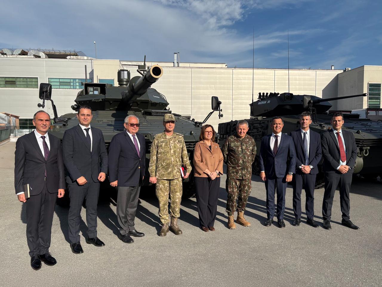 Brazilian Army Commander Gen. Tomas Miguel Mine Ribeiro Paiva and his accompanying delegation visit Otokar, on Oct. 31, 2025. (Photo via X/@OtokarAS)