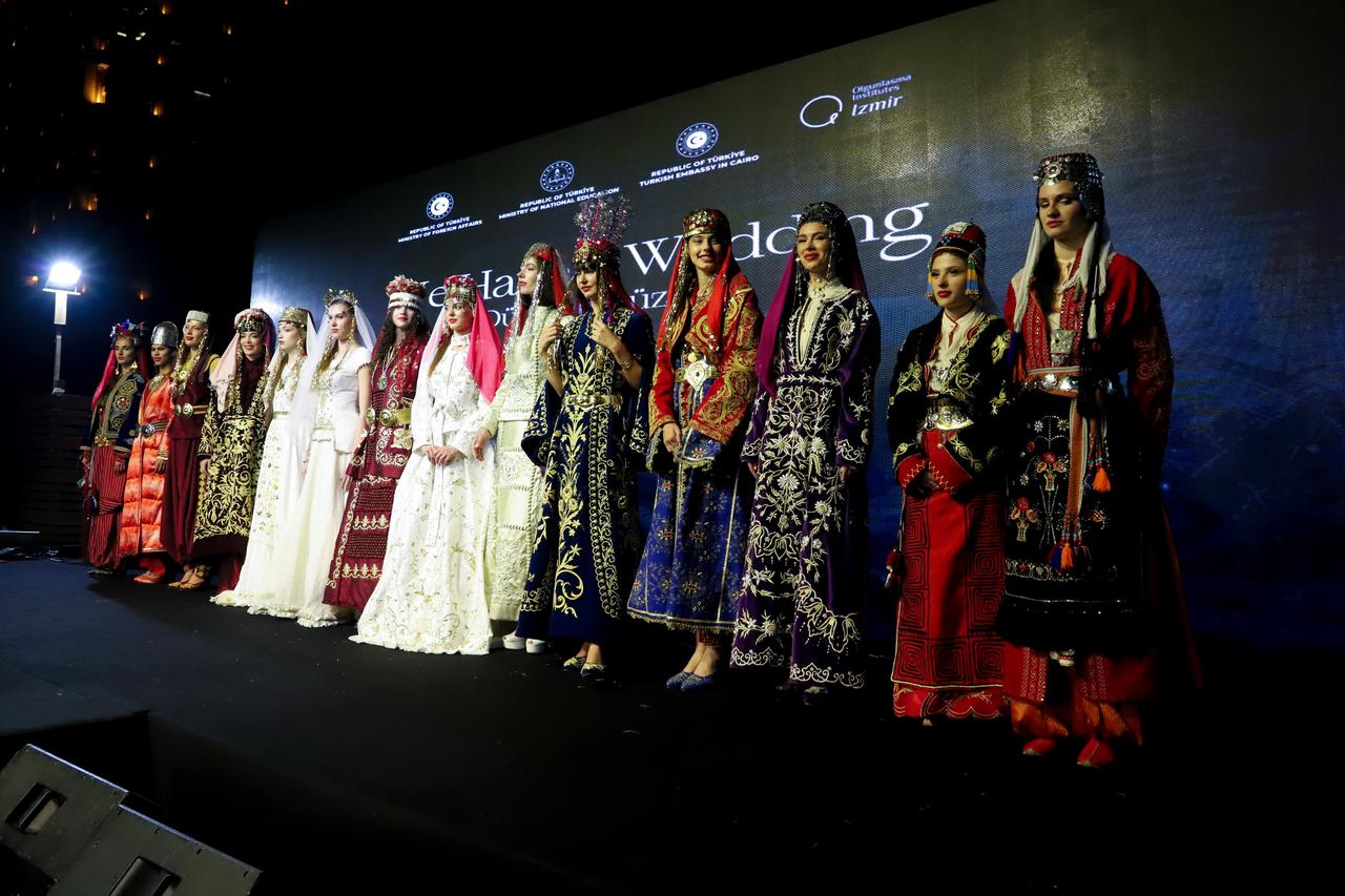 Turkish Embassy in Cairo unveils bridal couture in charity auction for Palestinians