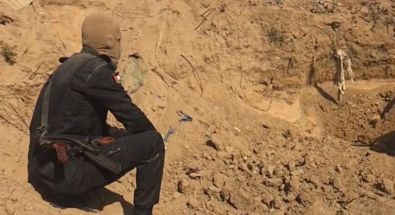 The search for the bodies of Israeli hostages inside Gaza (Photo via Alarabia)