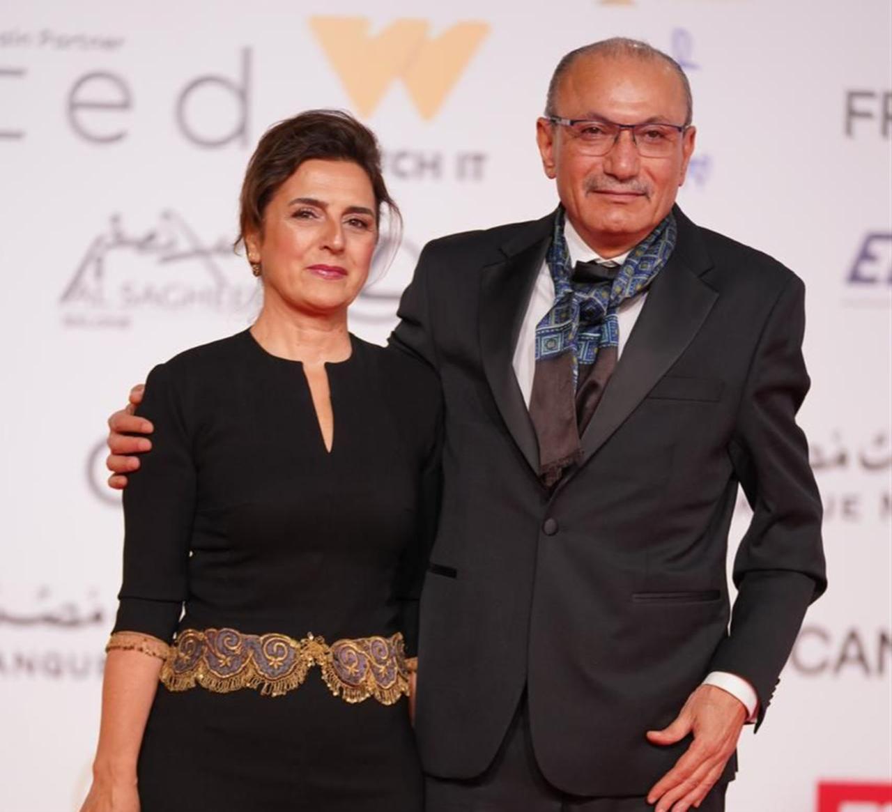 Turkish Ambassador Salih Mutlu Sen with his wife, Aysen Sen, attending the closing of the 46th Cairo International Film Festival on November 21, 2025.  (Photo via X \ @TurkishCairoAmb)