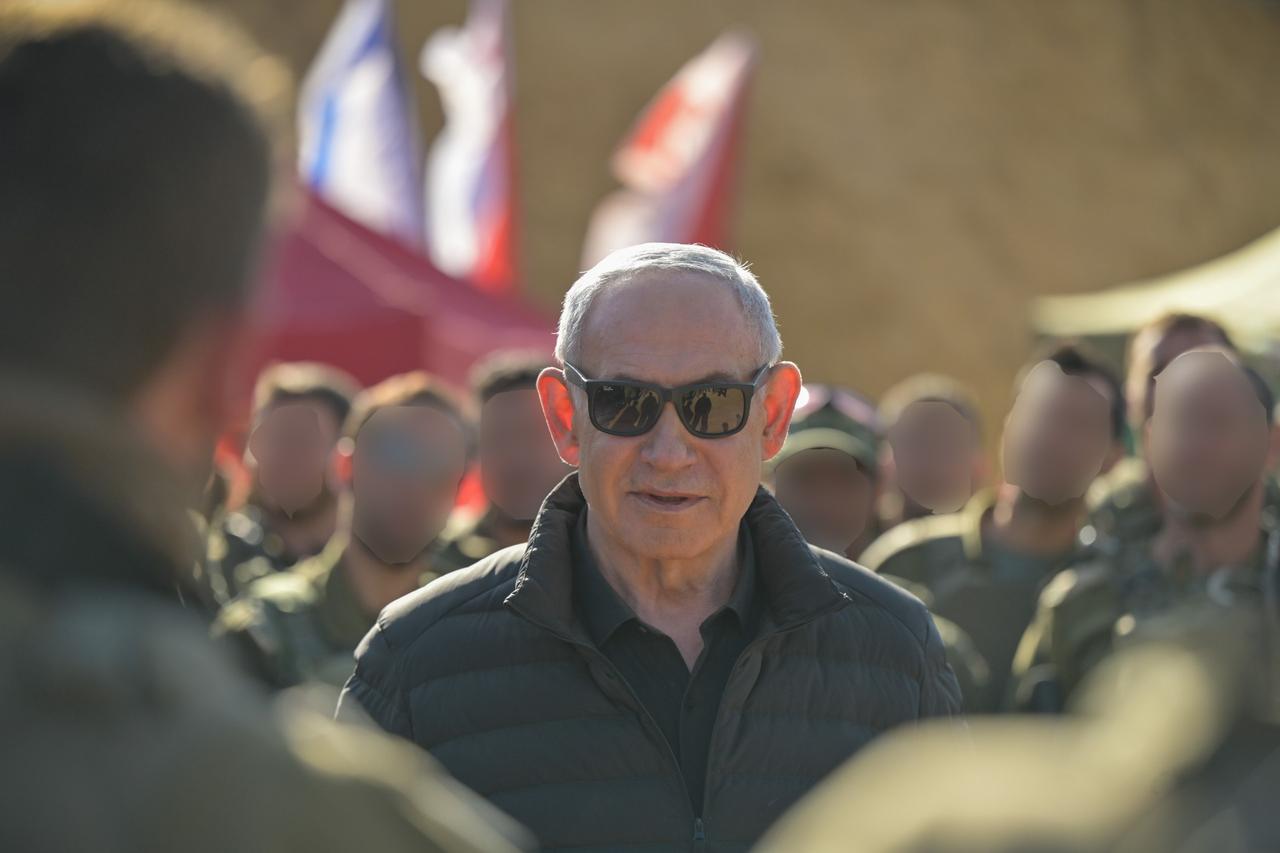 Israeli Prime Minister Benjamin Netanyahu visited the buffer zone in Syria on November 21, 2025. (Photo via X / @netanyahu)