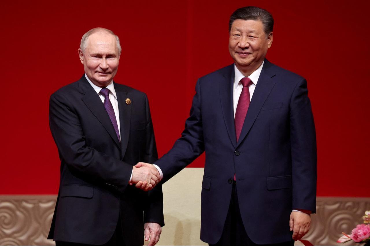 Russian President Vladimir Putin and Chinese leader Xi Jinping met in Beijing, China on May 2025. (AFP Photo)
