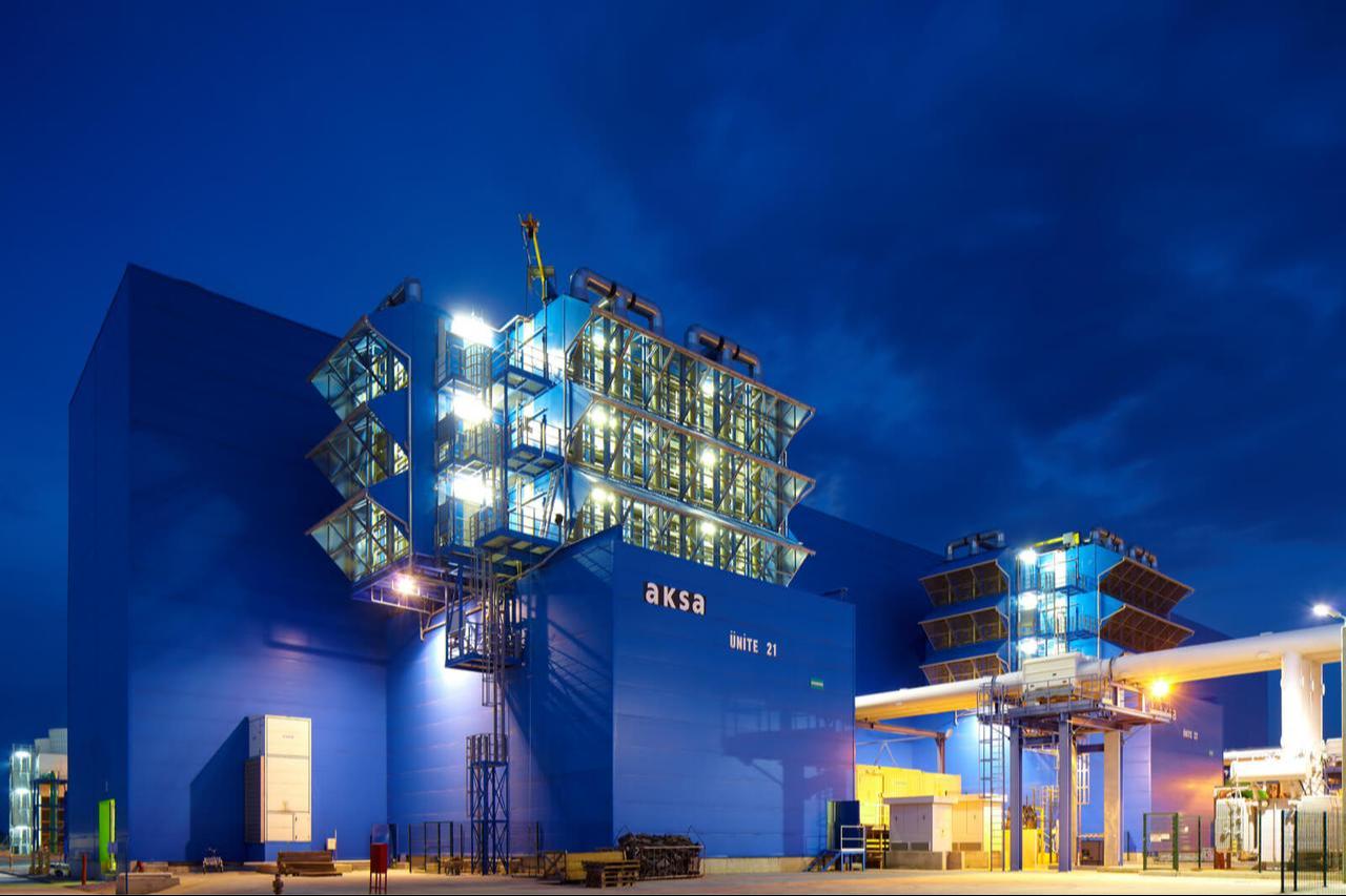 Exterior of the Ali Metin Kazanci Antalya Natural Gas Combined Cycle Power Plant, operated by Aksa Energy in Antalya, Türkiye. (Photo via aksainvestorrelations.com)