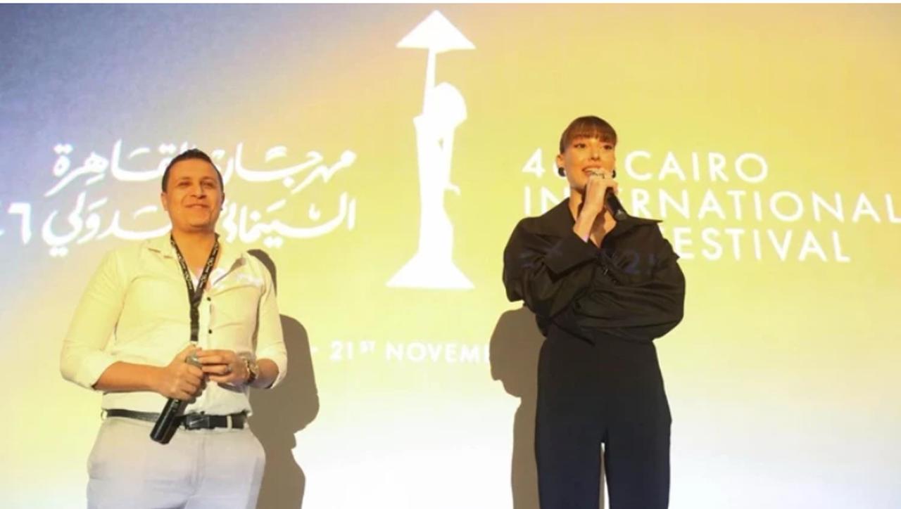 Dilan Cicek Deniz attended the 46th Cairo International Film Festival(Photo via Hüriyet )
