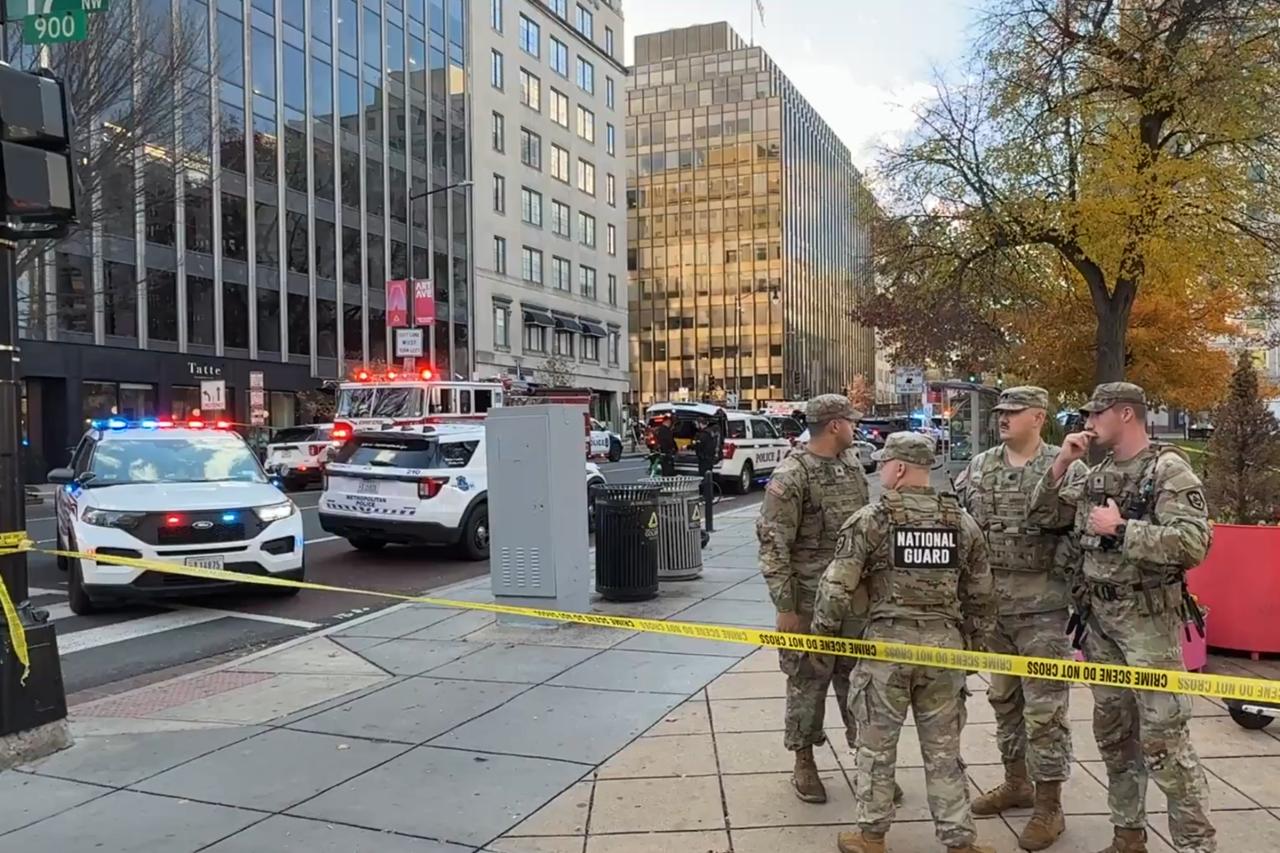 2 National Guard members shot near White House as suspect taken into custody
