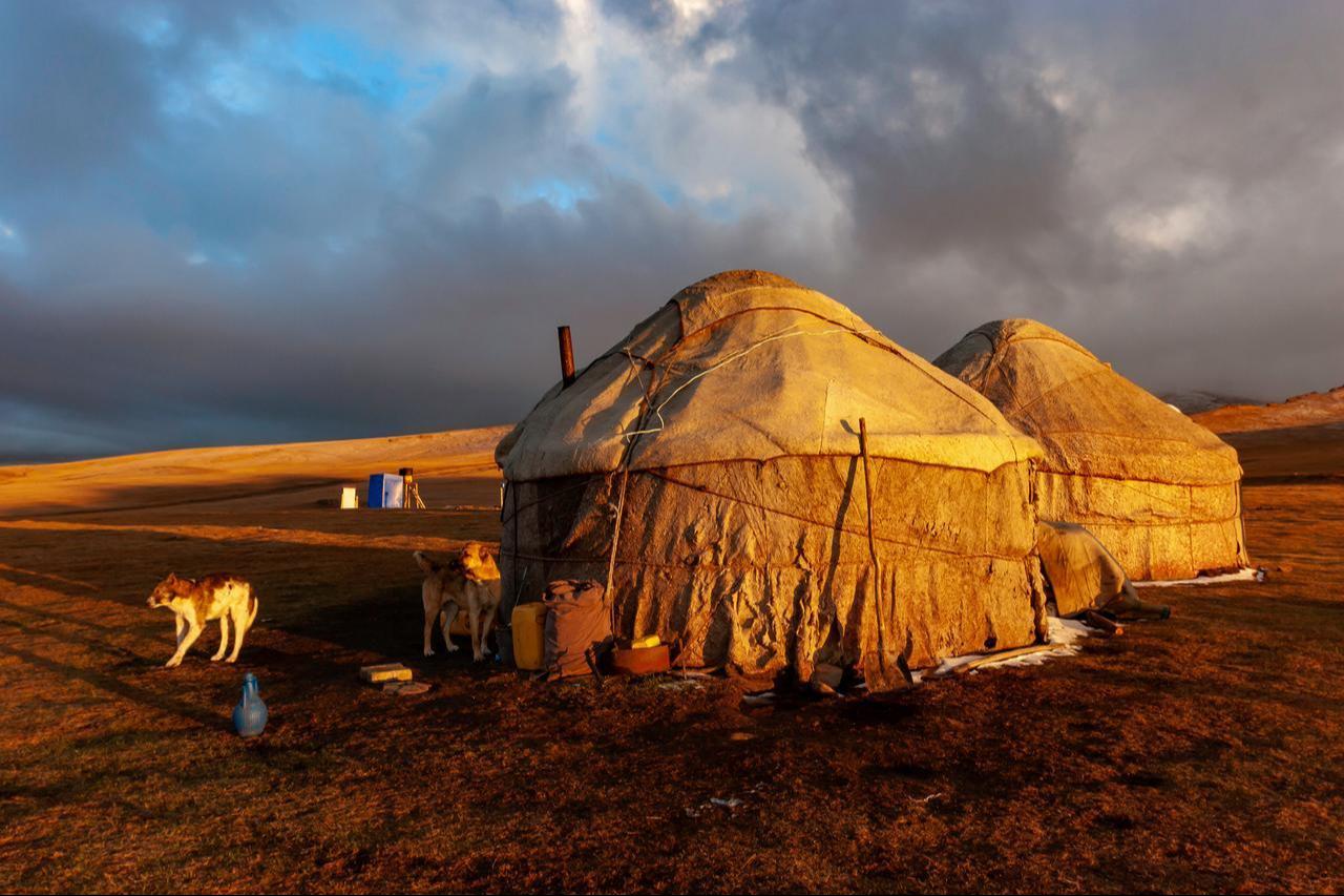 A photo shows a yurt, which has been the primary form of home in Central Asia for thousands of years, at an unspecified time and location. (Adobe Stock Photo)