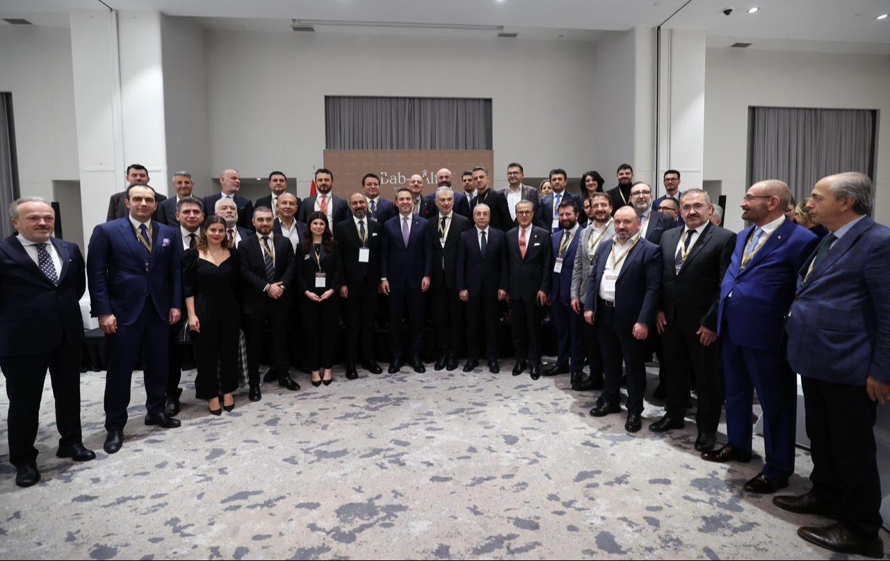 Minister of Energy and Natural Resources Alparslan Bayraktar spoke at the Bab-i Ali Meetings held in Istanbul under the title “The Importance of the Blue Homeland within the Framework of the National Energy Policy and the Role of Renewable Energy in the Goal of Energy Independence,” Istanbul, Türkiye on Nov. 27, 2025. (AA Photo)