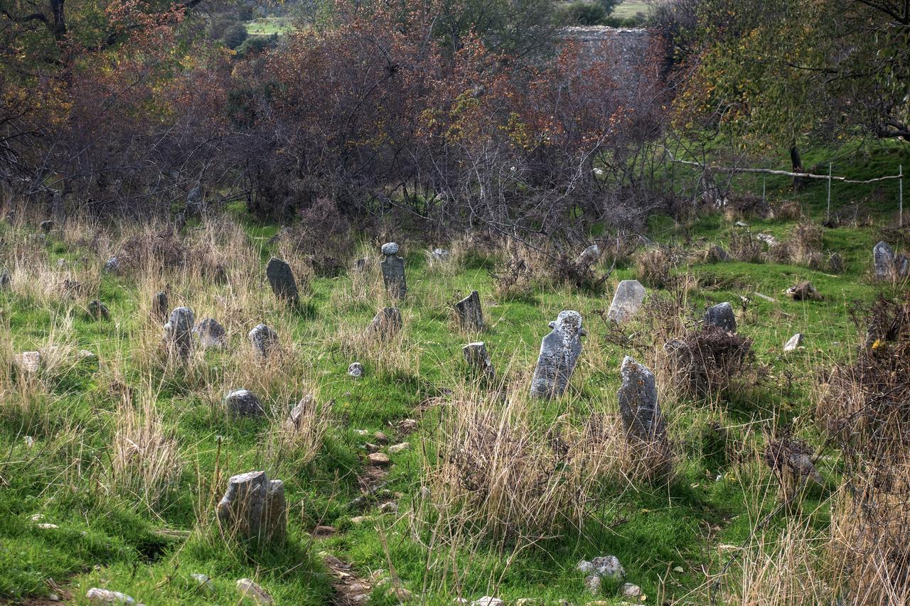 An Ottoman-era cemetery in the abandoned village of Celepli, Xanthi, Greece is seen on Nov.27, 2025. (AA Photo)