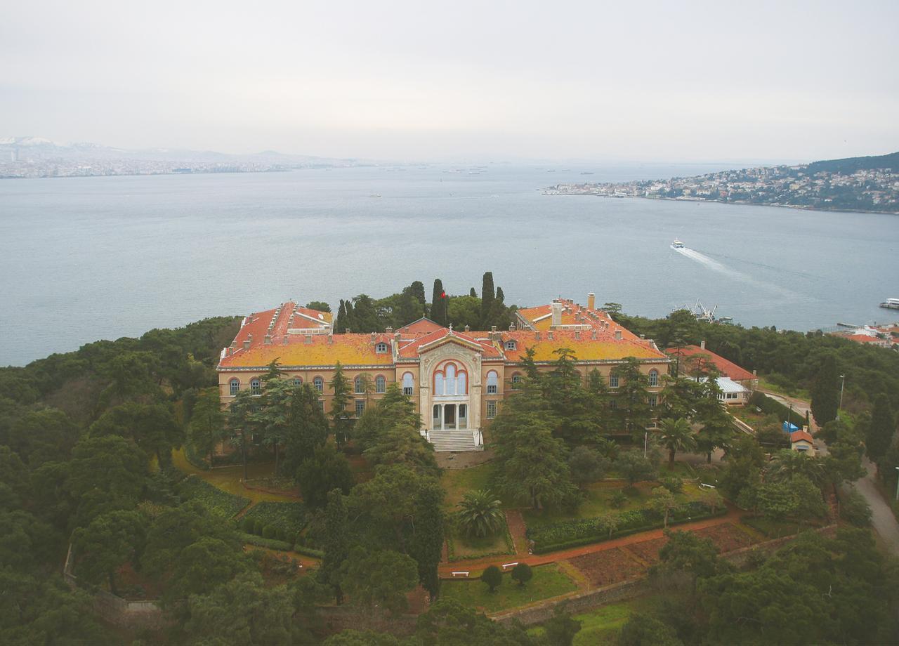 An aerial view of the Halki Seminary on Heybeliada, Istanbul, Türkiye, May 5, 2025. (Photo via tovima.com)