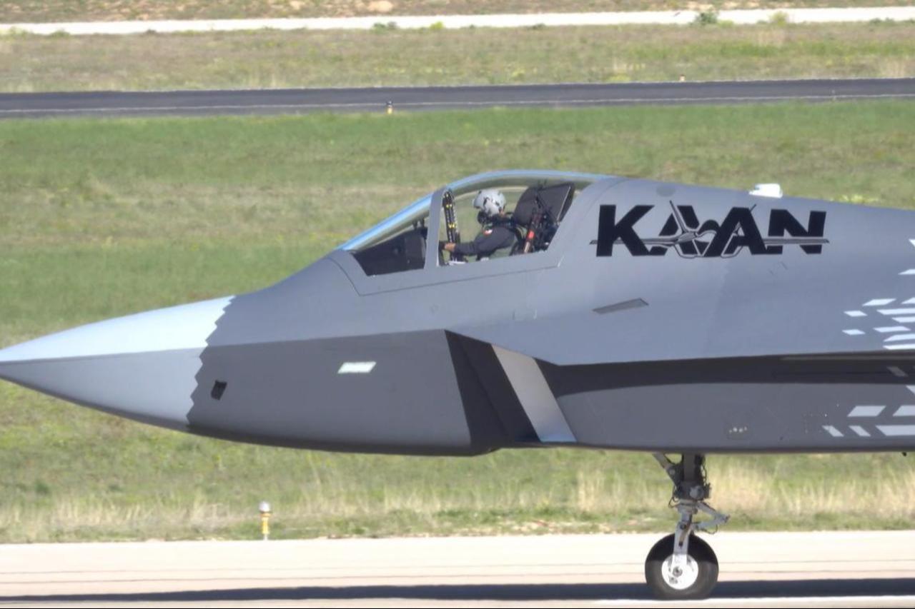 The second flight of the national combat aircraft KAAN is being carried out in Ankara, Türkiye, on May 06, 2024. (Photo via Turkish Defense Industries Presidency)