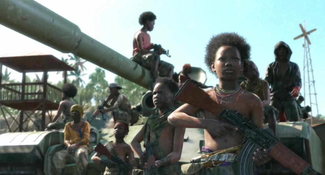 A group of child soldiers depicted in Metal Gear Solid series, circa 1980s. (Photo via Konami Digital Entertainment)