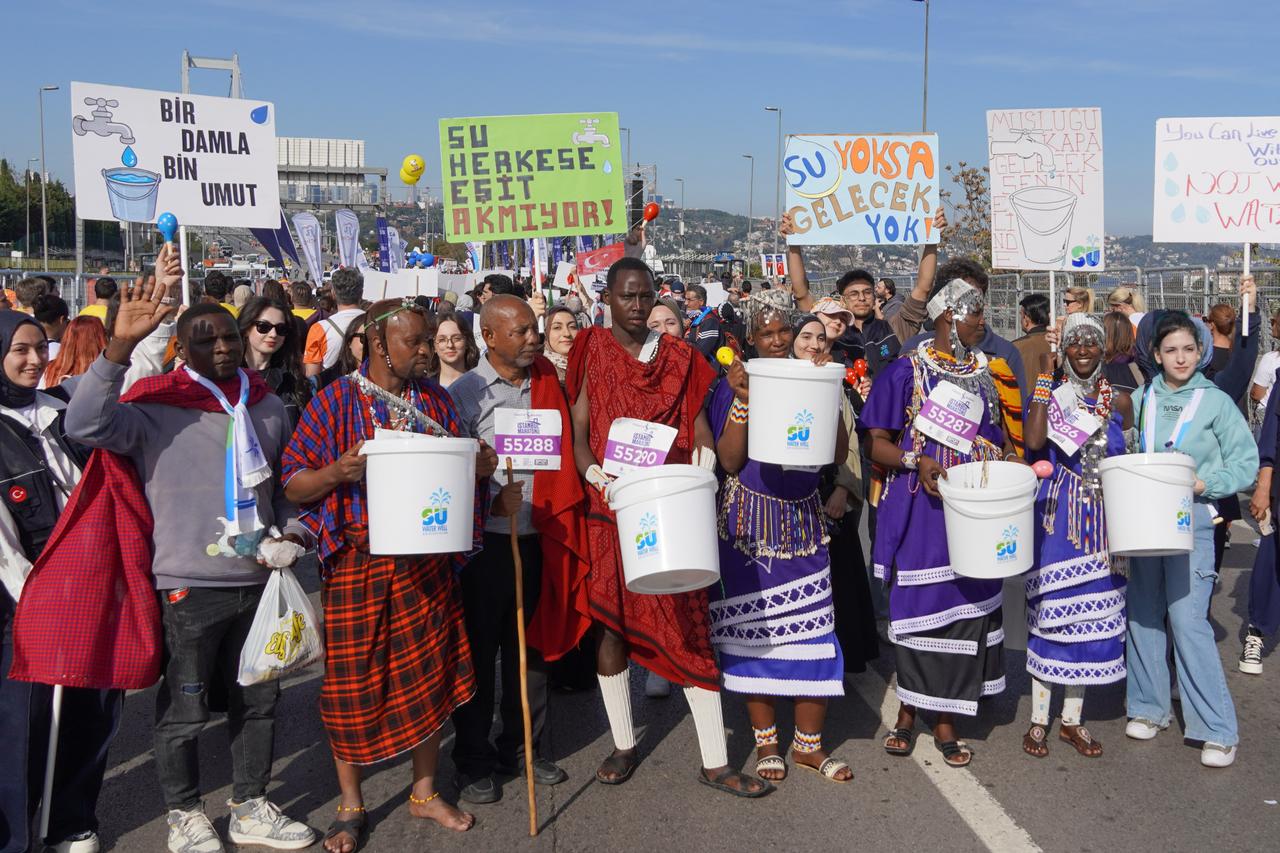 Masai tribe from Tanzania joins Istanbul Marathon to highlight Africa’s water crisis