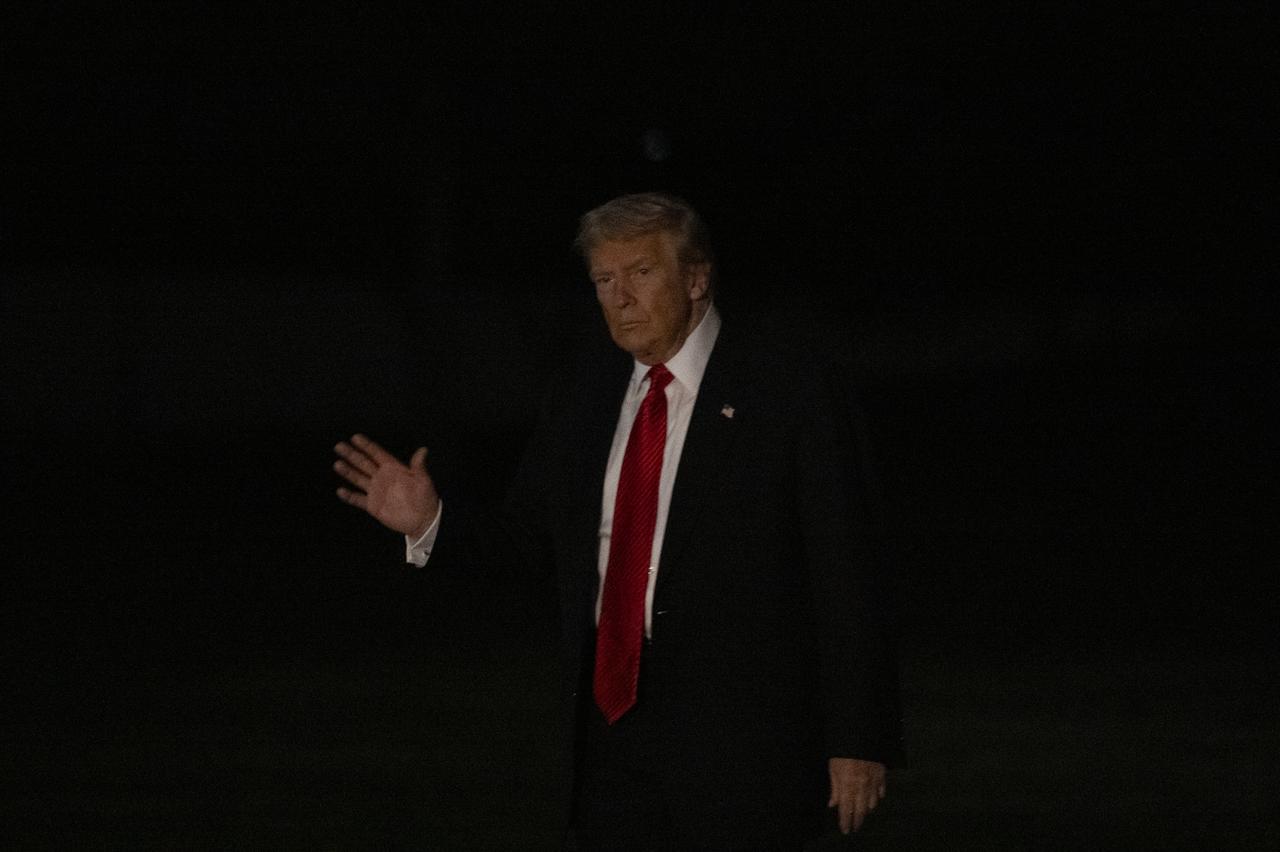 U.S. President Donald Trump returned to the White House in Washington, D.C., from Palm Beach, Florida, U.S., on Nov. 3, 2025. (AA Photo)