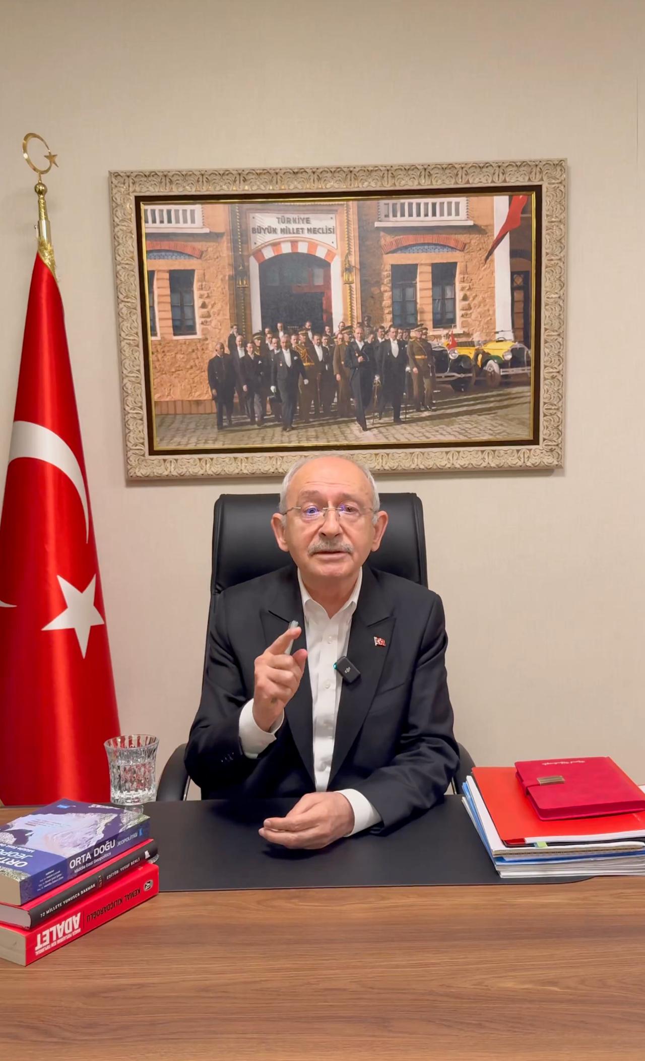 A still from Kılıçdaroğlu’s video urging a ‘purification’ of his party, Nov. 22, 2025. (via X/ kilicdarogluk)