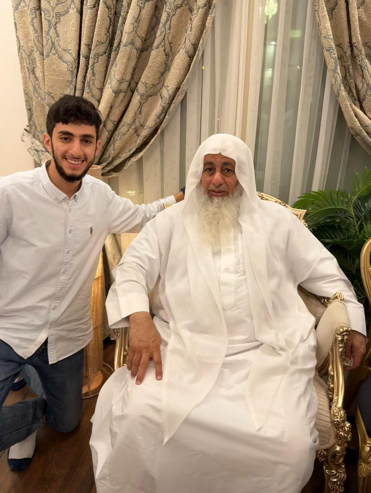 Salafi preacher Mustafa al-Adawy, after his release from arrest, accused of warning Muslims of visiting the Grand Egyptian Museum, on November 4, 2025. ( Photo via Facebook / @Alhasan Mustafa al-Adawy )