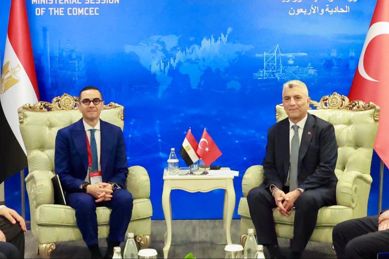 Turkish Trade Minister Omer Bolat held bilateral meetings with his Egyptian counterpart Hassan el-Hatip, on November 3, 2025. ( Photo via X / @omerbolatTR )