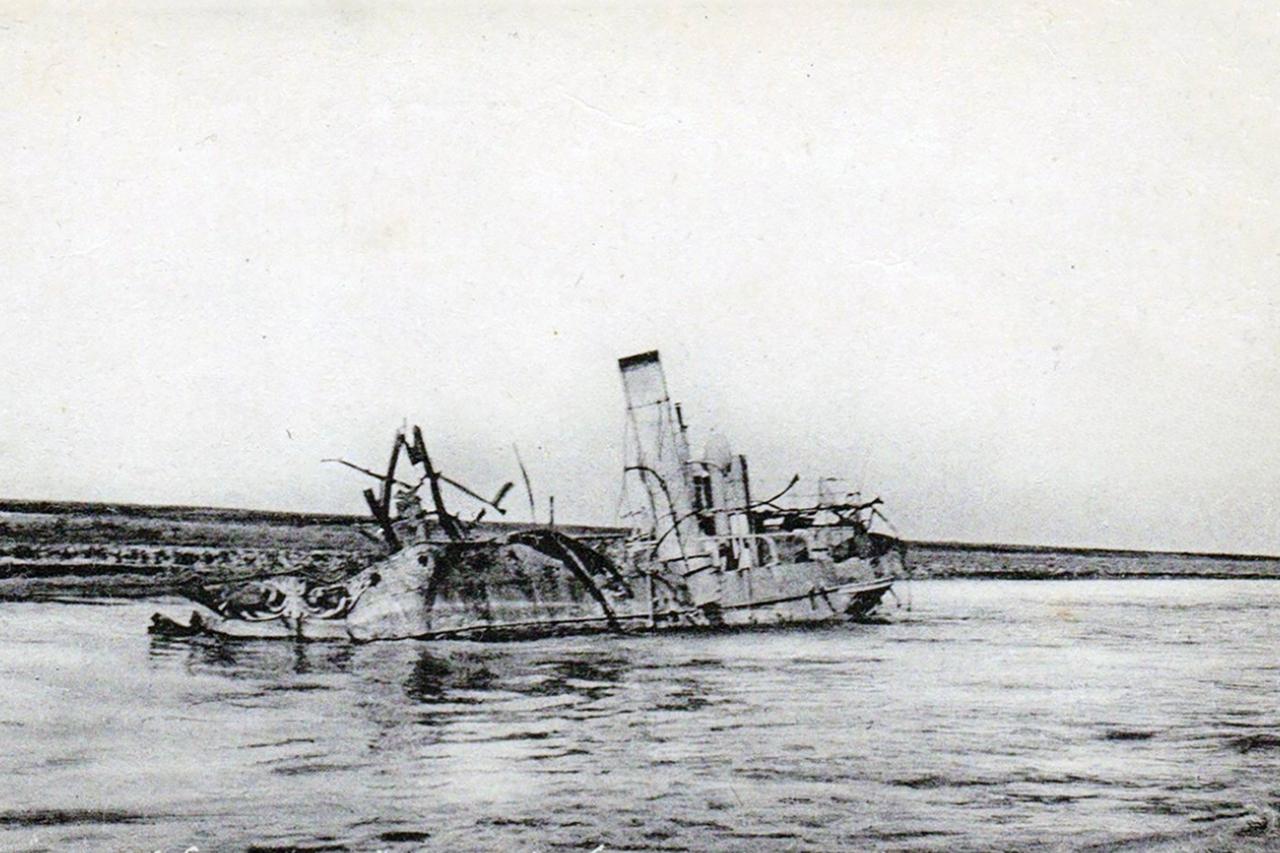 Alleged Ottoman warship wreck emerges on Iraq’s Tigris River as water levels fall