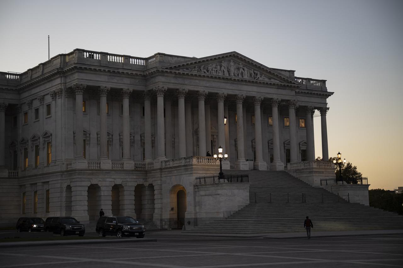 The US Senate side of the US Capitol building is seen during the 35th day of the ongoing federal government shutdown in Washington D.C., US, on Nov. 4, 2025. (AA Photo)