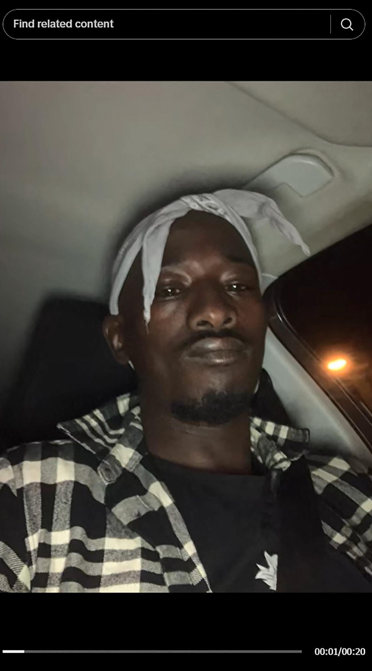 This screen grab from the Tik Tok account "DOUDOU CROSS BITUME AUBER 93", shows 39 year-old Abdoulaye N., a key suspect in the Louvre robbery. (AFP Photo)
