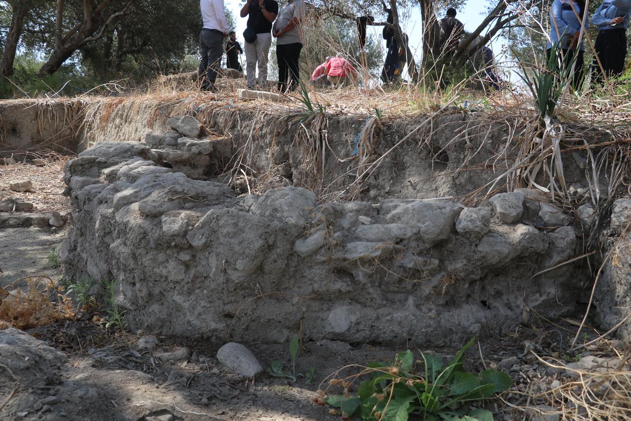 Excavation works continue at the ancient settlement of Ugarit, once a major trade center in the ancient era, where traces of the long-buried civilization are being unearthed in Latakia, Syria, Oct. 19, 2025. (AA Photo)