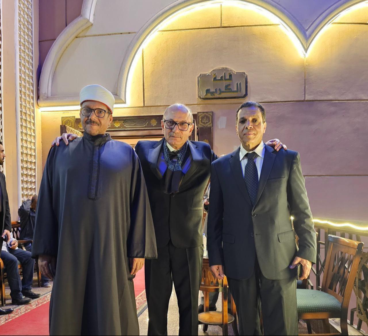 Ankara’s Ambassador to Cairo, Salih Mutlu Sen, extended his condolences to Yasser and Tarek Abdul Samad, the sons of the late world-renowned Quran reciter Sheikh Abdul Basit Abdul Samad, following the death of their brother Issam , 4  November 2025 , 2025. ( Photo via the Turkish Embassy in Egypt)