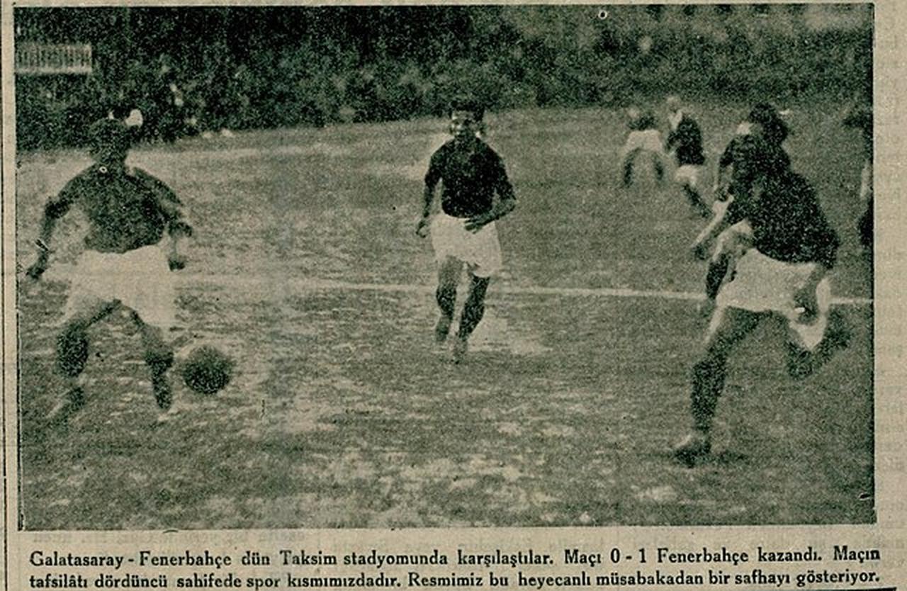Fenerbahce-Galatasaray match in Aksam newspaper dated May 28, 1932. (Photo via X)