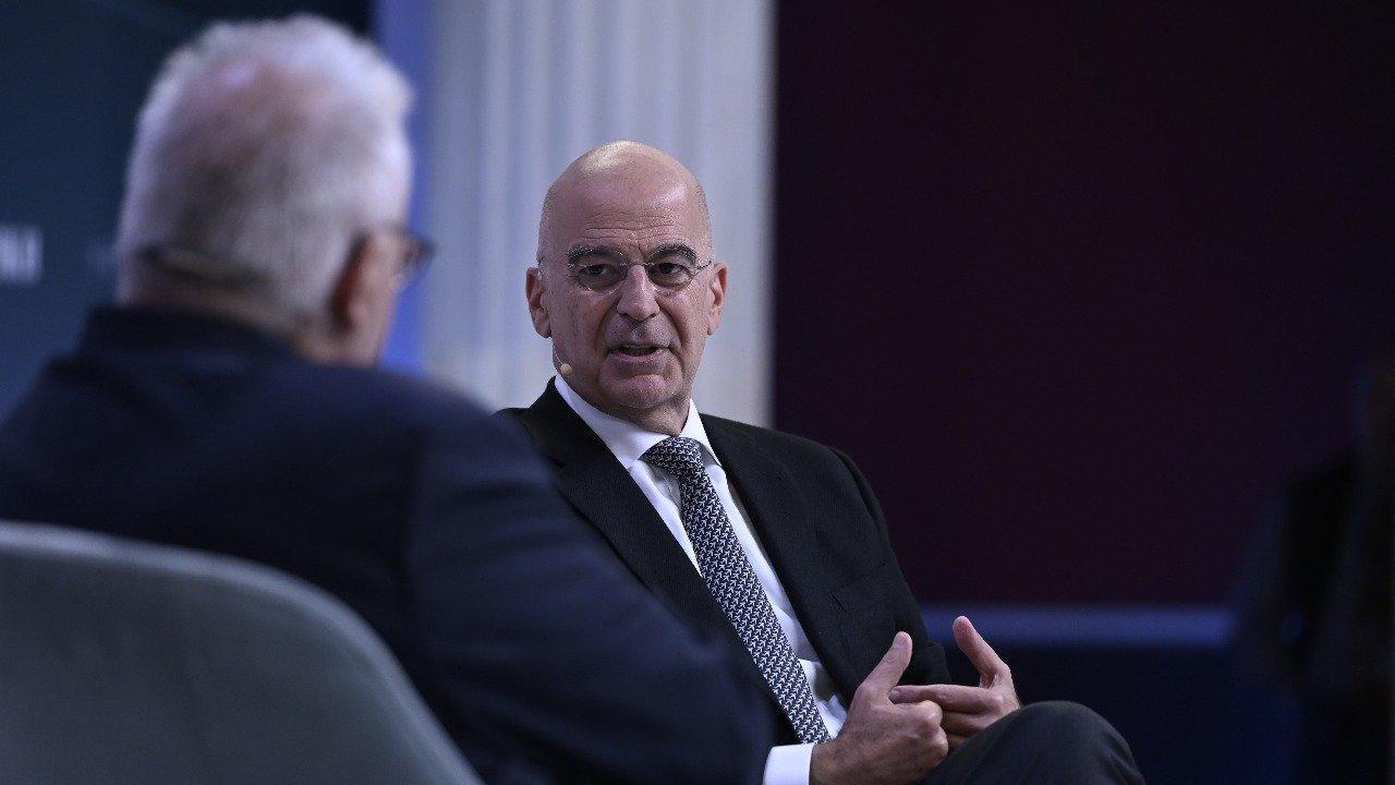Greek Defense Minister Nikos Dendias during the 4th Economic Conference of Naftemporiki, at the Zappeion Mansion, Athens, Greece on Oct. 30, 2025. (Photo via X/@NikosDendias)
