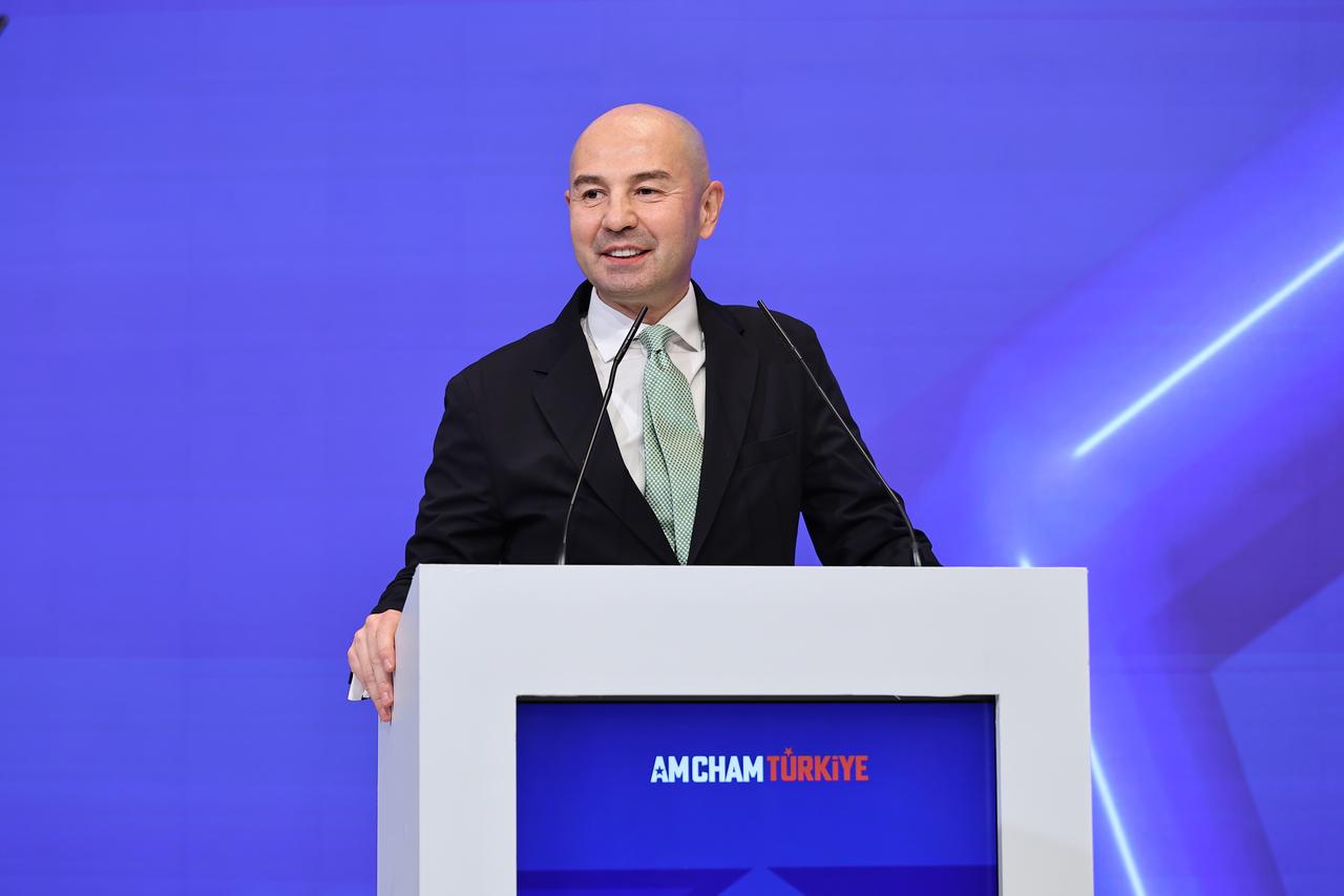 Türkiye–US Business Summit organized by AmCham Türkiye under the theme “Artificial Intelligence and Cybersecurity: Sectoral Future Perspectives,” where AmCham Türkiye Chair Emre Karter delivered a speech, was held in Istanbul, Türkiye on Dec. 1, 2025. (AA Photo)