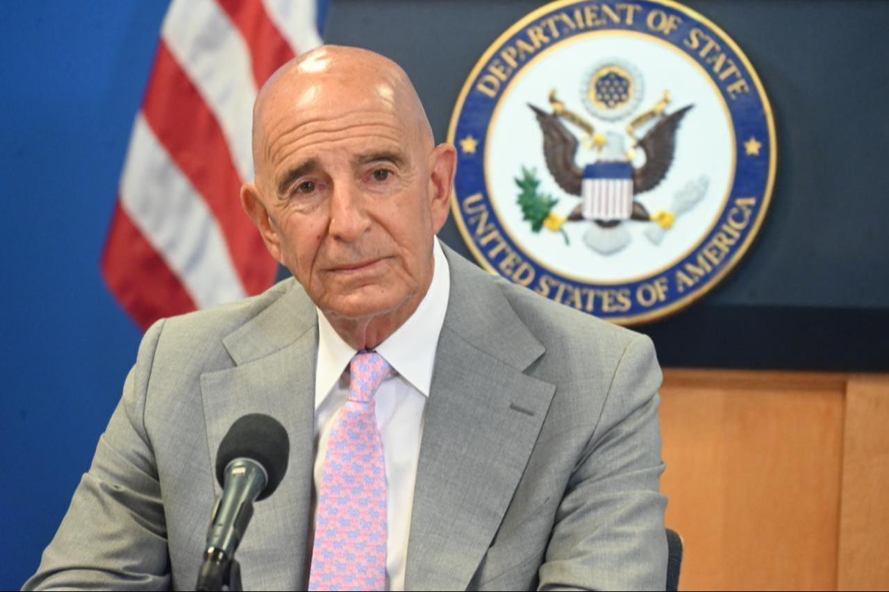 Thomas J. Barrack, U.S. Ambassador to Türkiye briefs media at the Foreign Press Centers of U.S. Department of State in New York City, U.S., July 11, 2025. (AA Photo)