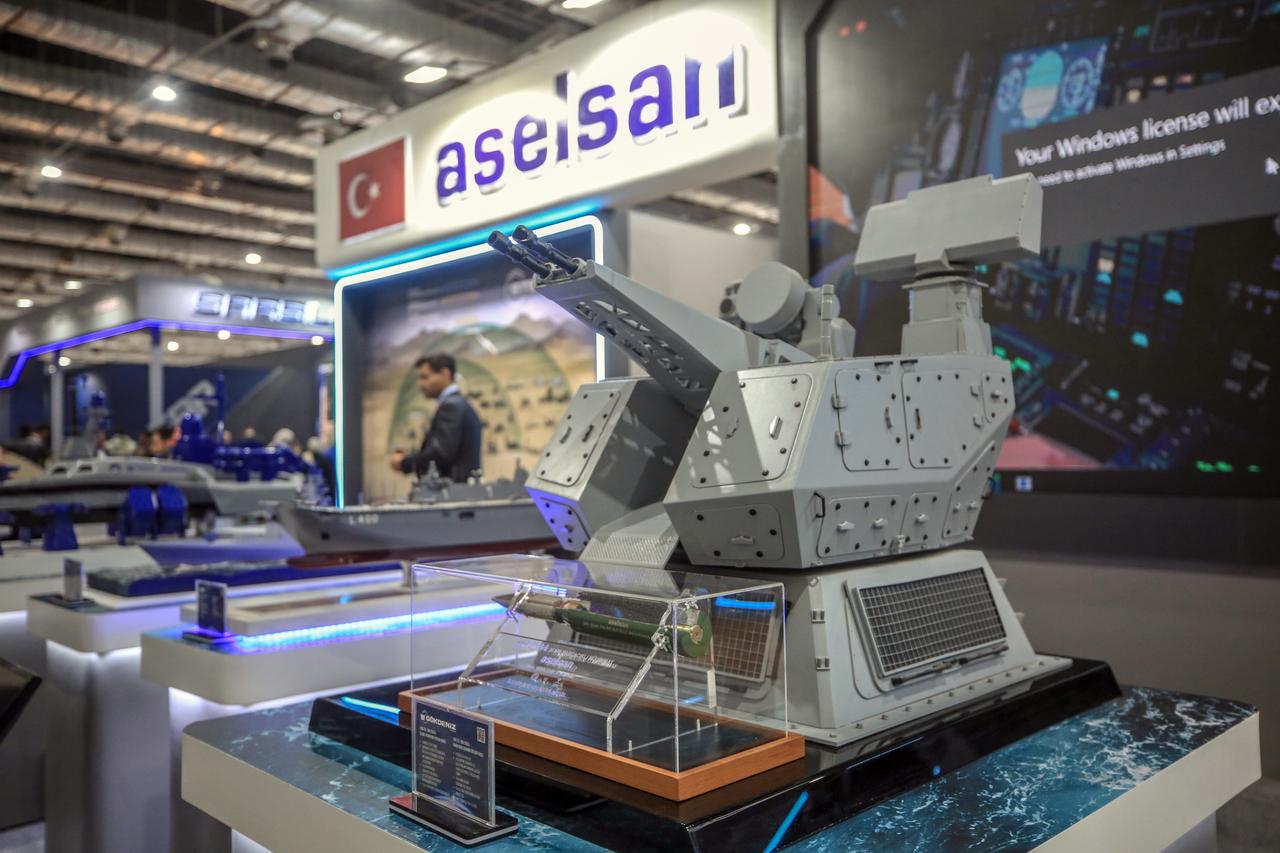 A view from a Turkish stand at the 4th EDEX 2025 Egypt Defense Expo, in Cairo, the capital of Egypt, December 2, 2025. (AA Photo)