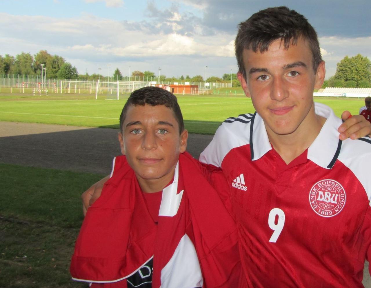 Emre Mor (left) during his youth years with Denmark’s under-age squad in 2013, long before he rose to international attention. (Photo via Donanim Haber)