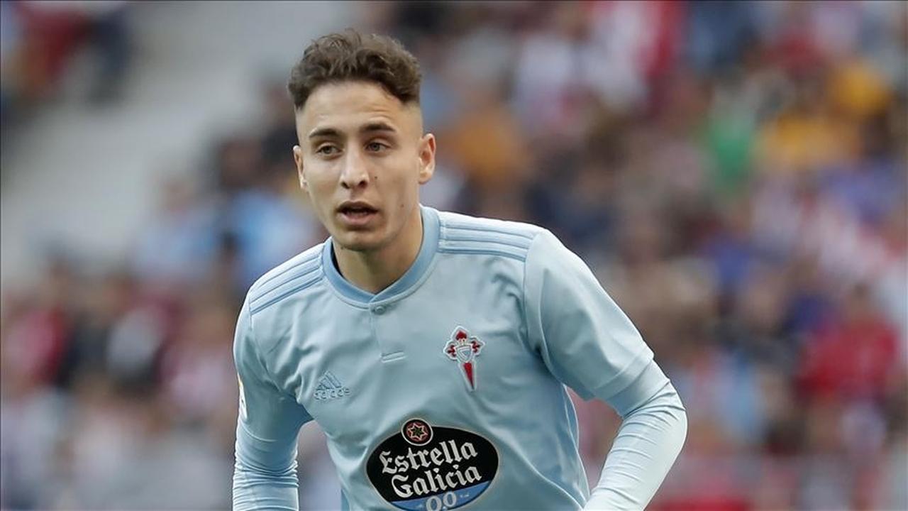 Emre Mor of RC Celta de Vigo in action during the La Liga match between Club Atletico de Madrid and RC Celta de Vigo at Wanda Metropolitano in Madrid, Spain, April 13, 2019. (AA Photo)