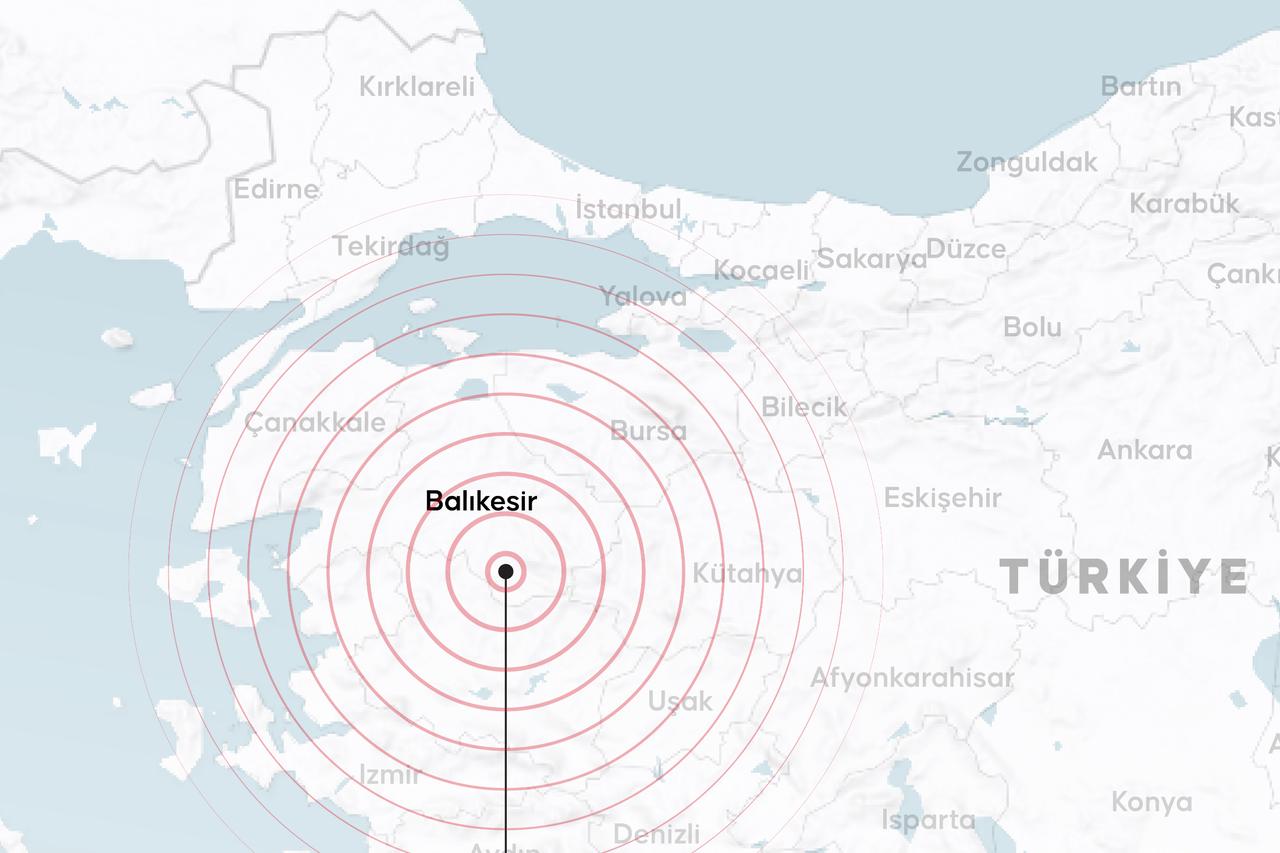 4.9-magnitude earthquake jolts Balikesir, tremors felt in Istanbul and Izmir